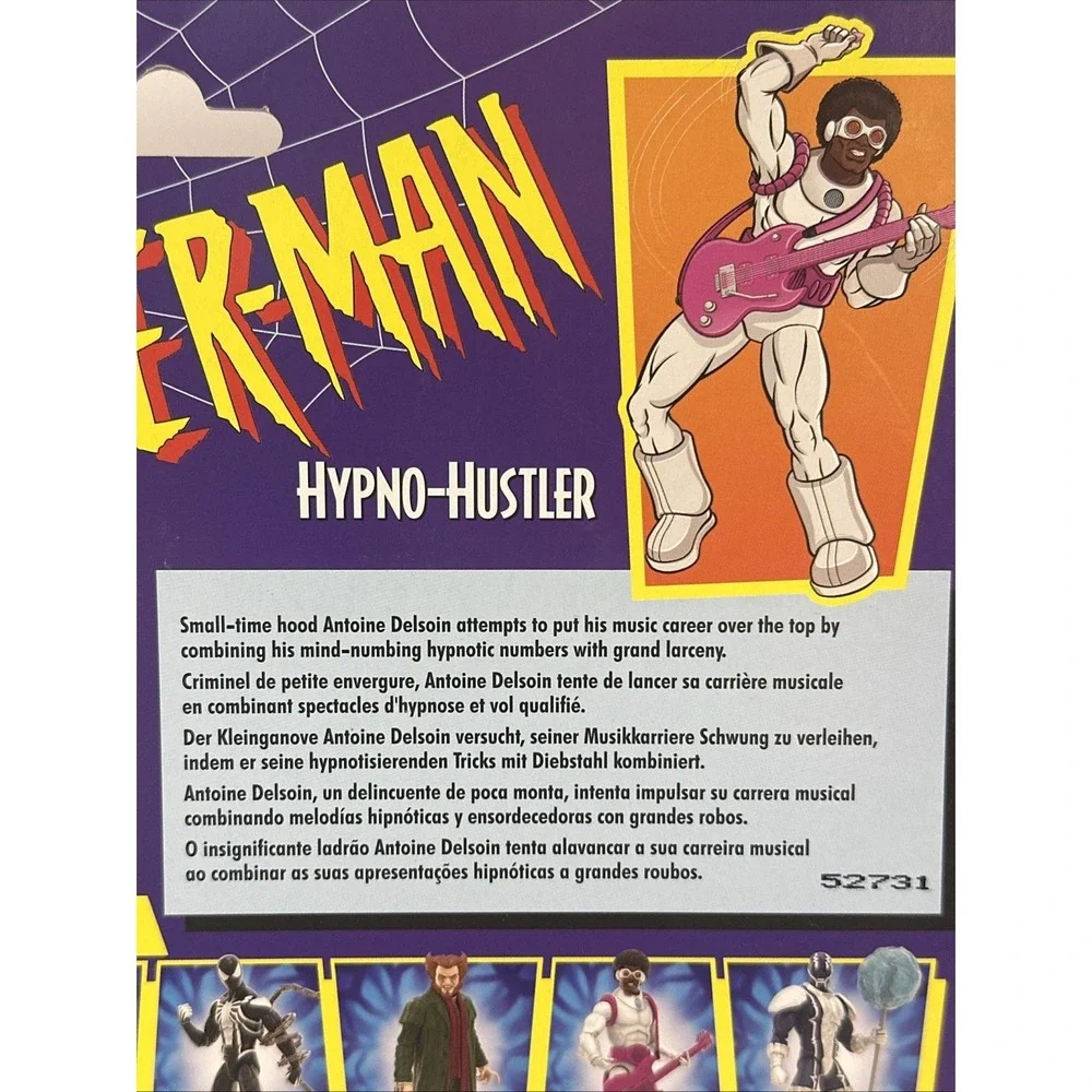 Spider-Man Marvel Legends Retro Cardback Hypno-Hustler Action Figure New